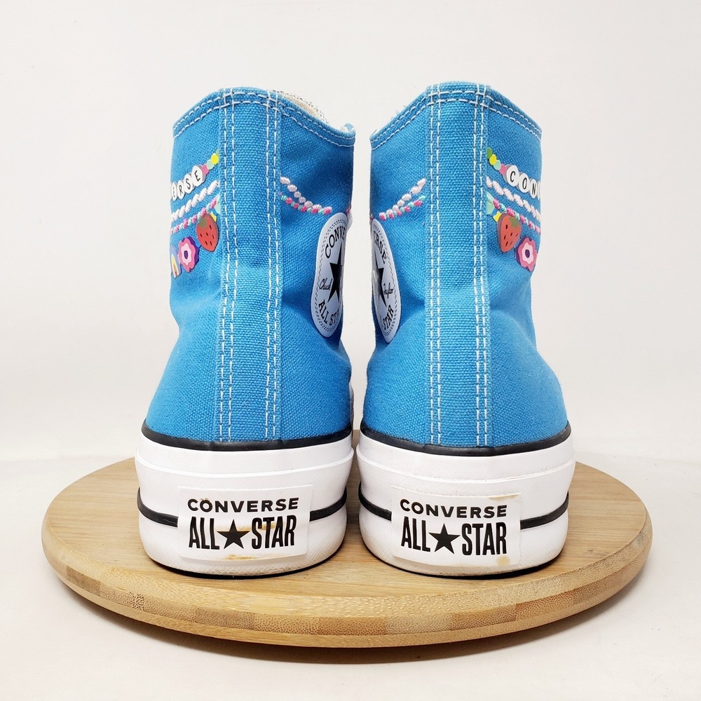 Converse All Star Lift Platform Hi Shoes Womens 9 Friendship Bracelet Sneaker - Picture 8 of 12